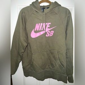 Nike SB camo green hoodie